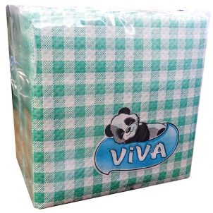 Салфетки бумажные 1сл. VIVA (Вива) 24*24 80л клетка
