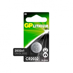 Батарейки GP CR2032, 3V, литий, бл/1шт
